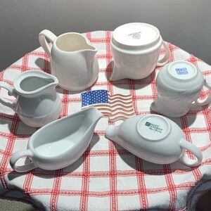 Oneida/SANT ANDREA/DELCO - Creamers/Gravy Boats/Sweet or Savory Sauce Jugs-ALL 6